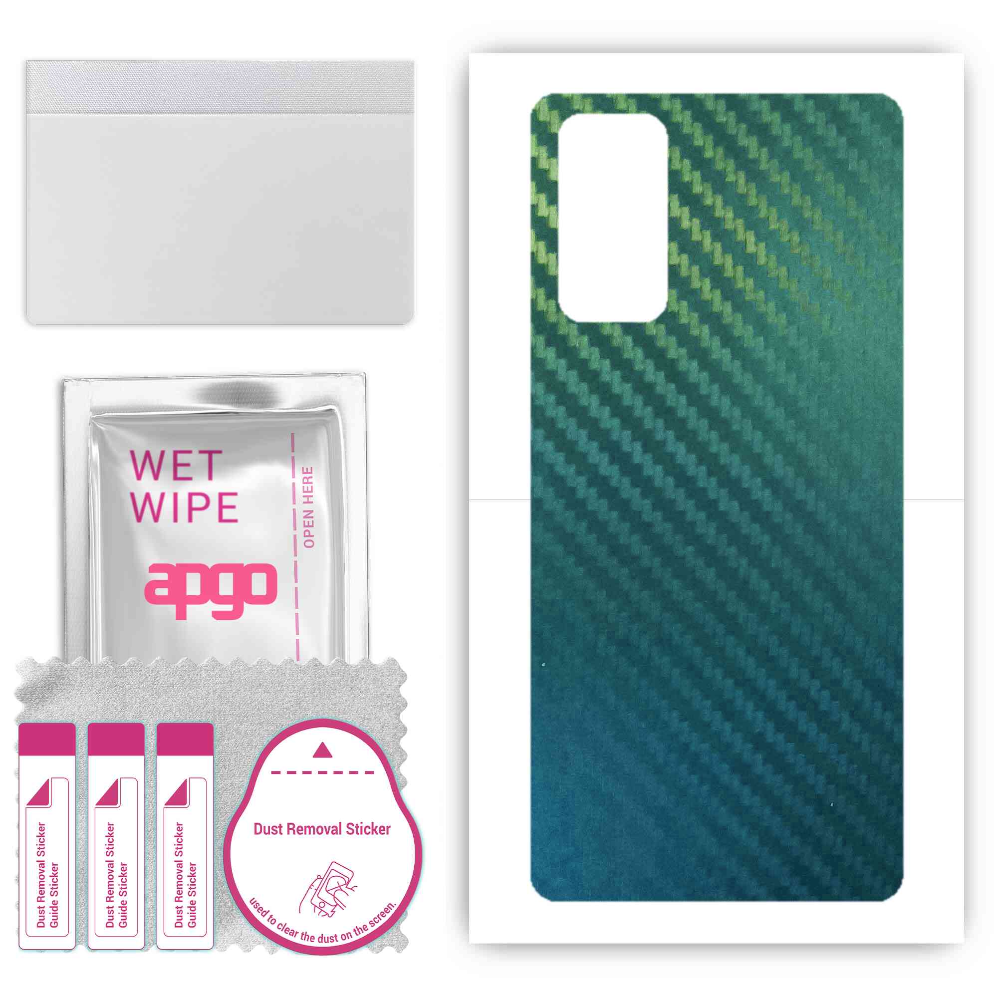 Apgo Protective Skin Sticker for the back compatible with Samsung Galaxy S20 FE, Wrap Film, Foil, Vinyl - Pattern Carbon Chameleon CAKA1
Apgo Protective Skin Sticker for the back compatible with Samsung Galaxy S20 FE, Wrap Film, Foil, Vinyl - Pattern Carbon Chameleon CAKA1