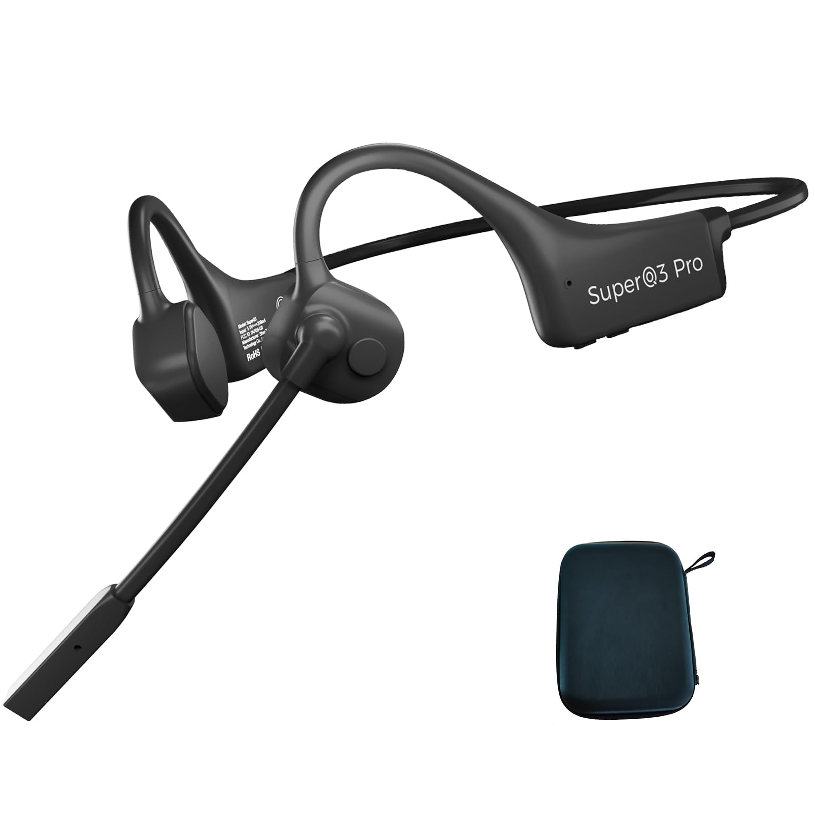 Bone conduction headphones with Bluetooth noise and a clear call headphones with IP55 waterproof fast 8 hours of continuous and calling capabilities
Bone conduction headphones with Bluetooth noise and a clear call headphones with IP55 waterproof fast 8 hours of continuous and calling capabilities