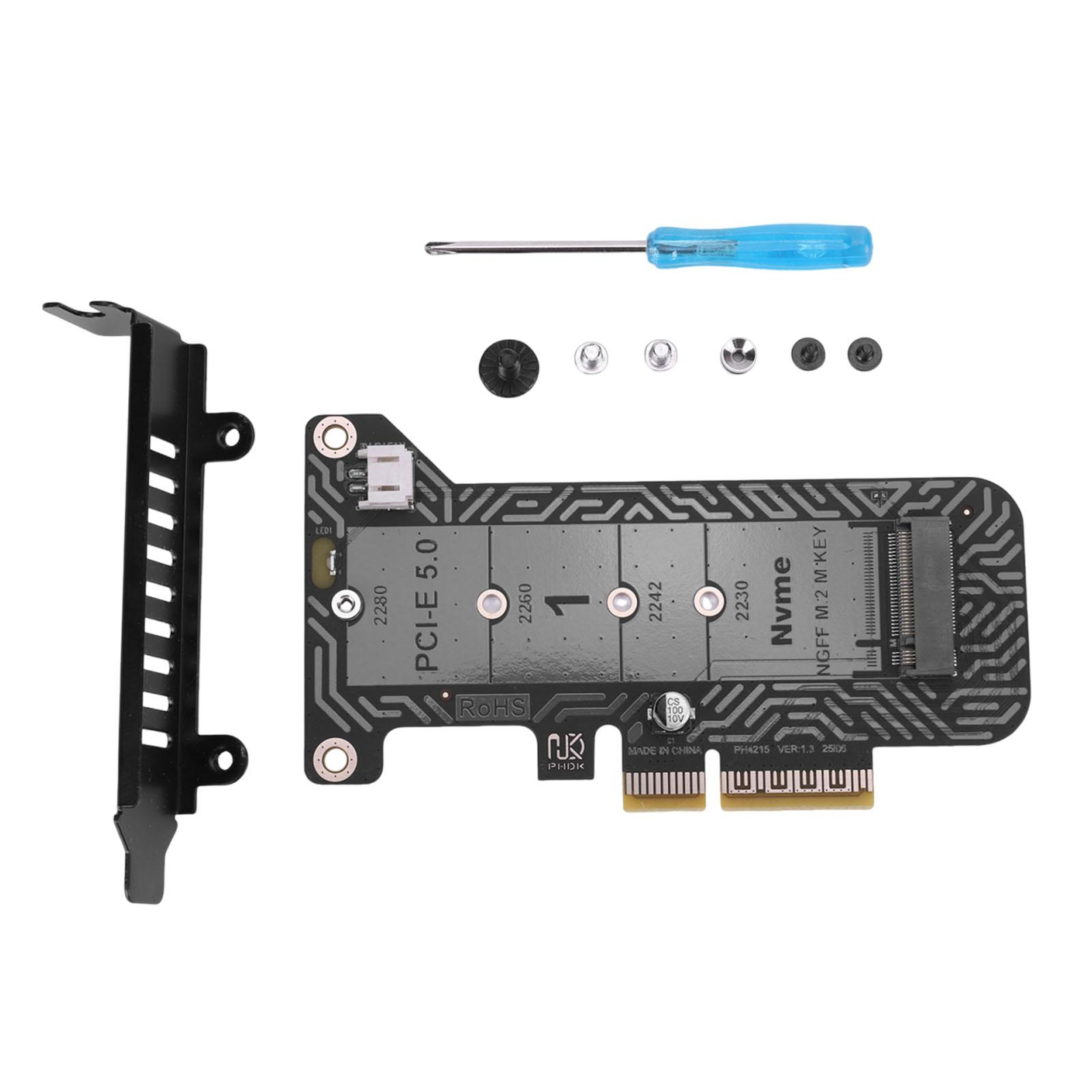 PH4215 Expansion Card Ultra Speed 128Gbps M.2 PCIe Adapter Full Height/Low Profile Bracket for 2230/42/60/80 SSD (Not for SATA)
PH4215 Expansion Card Ultra Speed 128Gbps M.2 PCIe Adapter Full Height/Low Profile Bracket for 2230/42/60/80 SSD (Not for SATA)