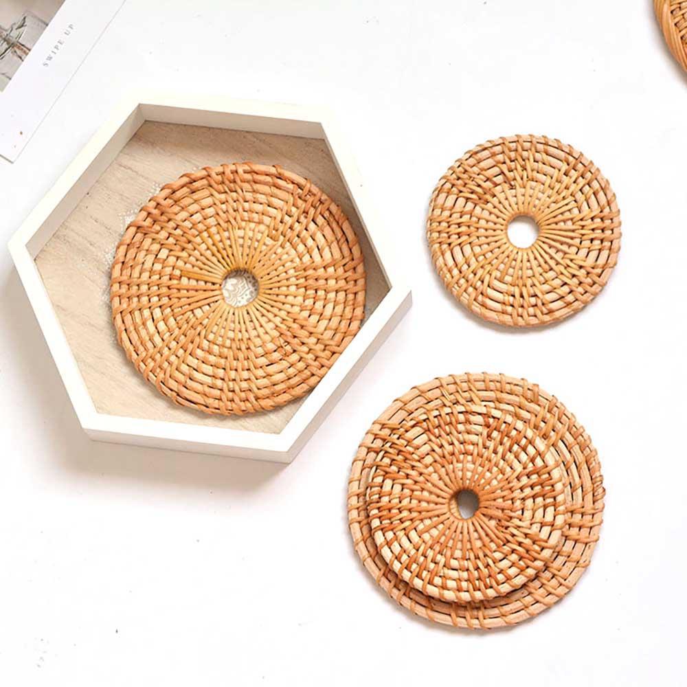 Round Decoration Padding Mat Table Mat Kitchen Rattan Coasters Placemat Cup Mats Bowl Pad
Round Decoration Padding Mat Table Mat Kitchen Rattan Coasters Placemat Cup Mats Bowl Pad