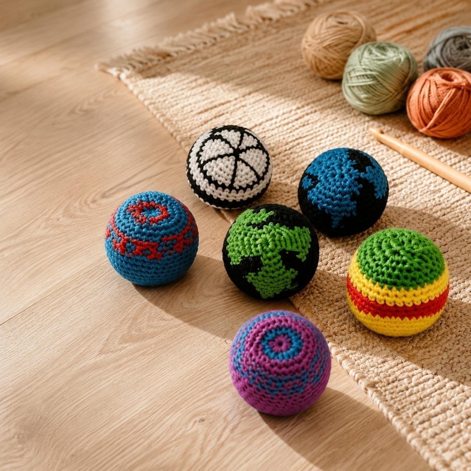 Handmade Knitted Bean Bags Set of 6 Durable Cotton Filled Toss Balls for Indoor Outdoor Games and Coordination Practice One Size жёлтый
Handmade Knitted Bean Bags Set of 6 Durable Cotton Filled Toss Balls for Indoor Outdoor Games and Coordination Practice One Size жёлтый