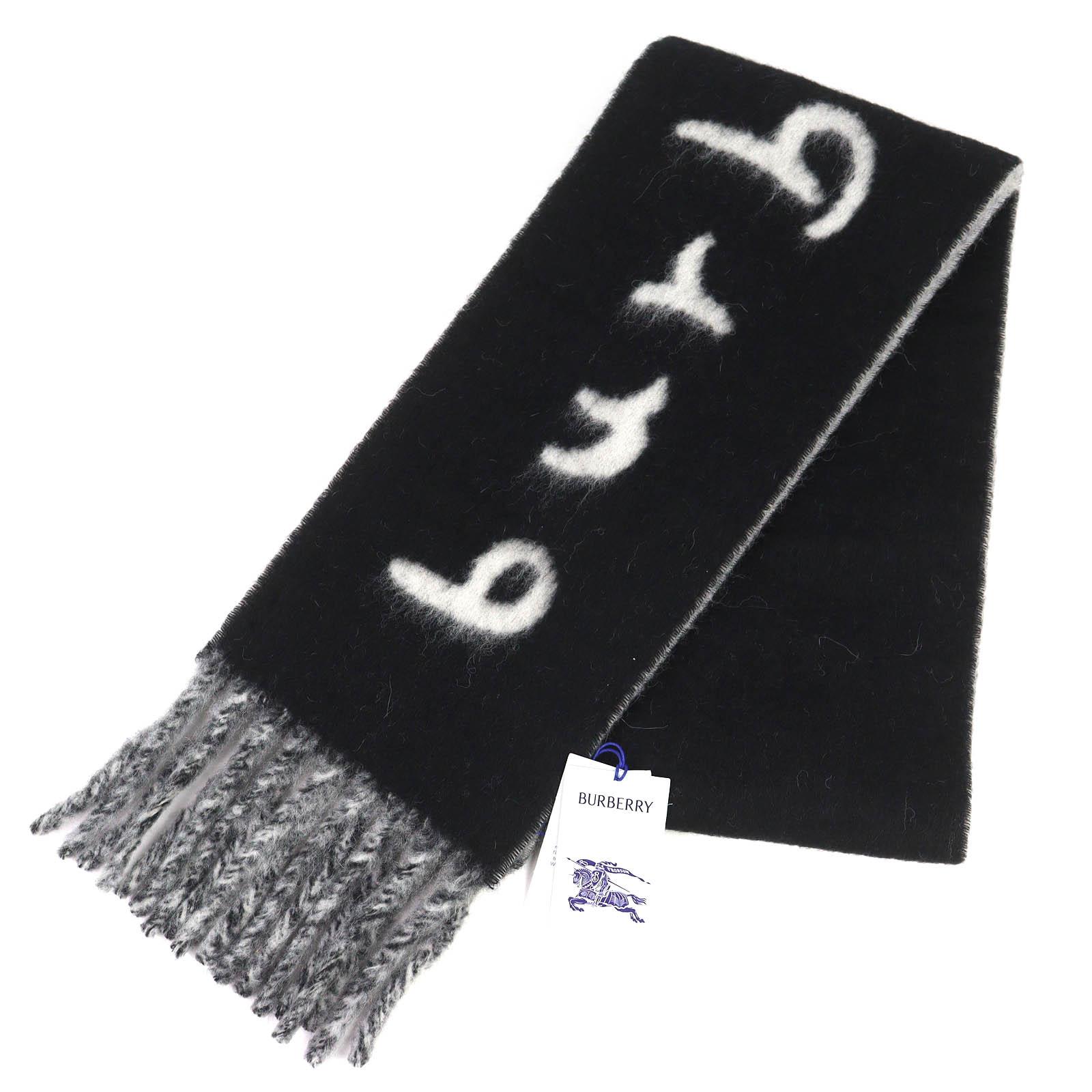 Pristine BURBERRY Scarf Logo Fringe Long black alpaca mens 8114081 Used
Pristine BURBERRY Scarf Logo Fringe Long black alpaca mens 8114081 Used