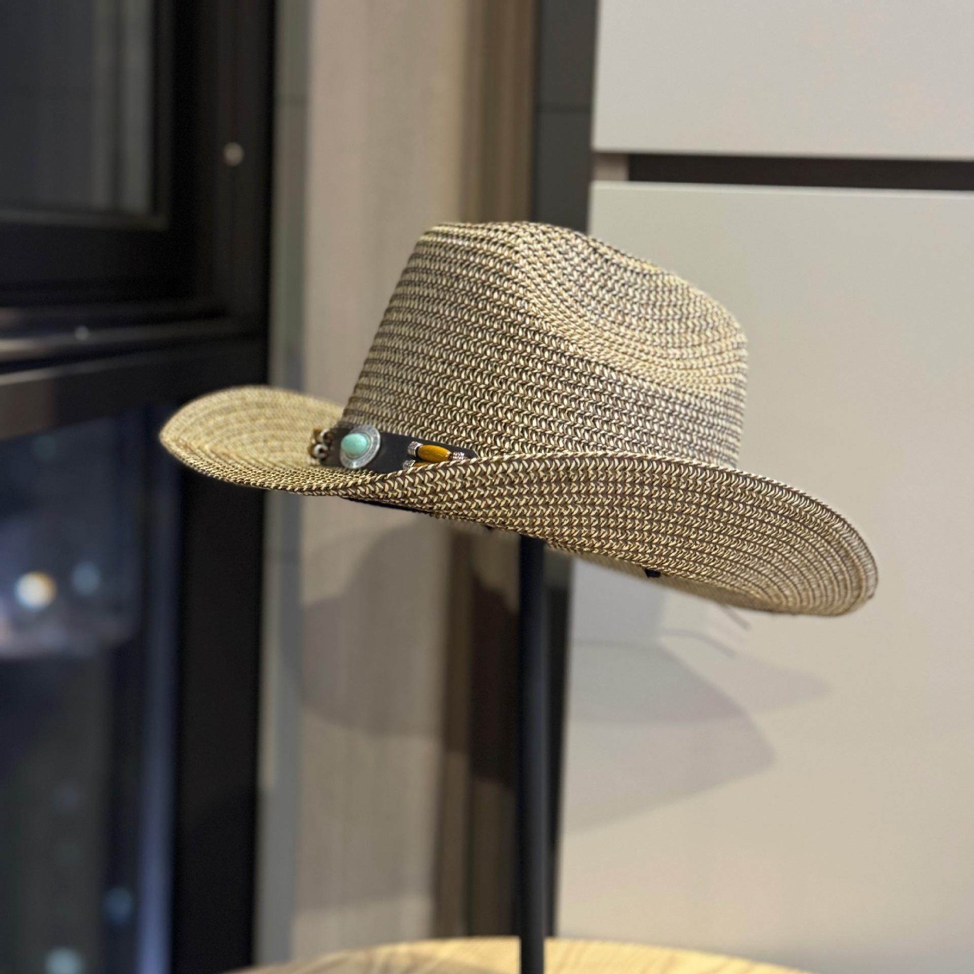 New large-brimmed western cowboy hat for women, summer outdoor sun protection straw hat, men s Tibetan hat2026 Adult54-60Adjustable коричневий
New large-brimmed western cowboy hat for women, summer outdoor sun protection straw hat, men s Tibetan hat2026 Adult54-60Adjustable коричневий