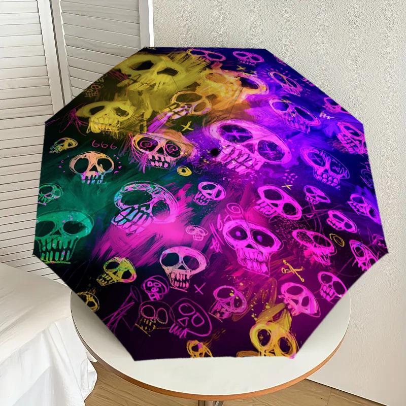1pc Colorful Skulls Pattern Umbrella with Plastic Handle,Suitable for All Seasons Home Travel Outdoor UmbrellaDD1604
1pc Colorful Skulls Pattern Umbrella with Plastic Handle,Suitable for All Seasons Home Travel Outdoor UmbrellaDD1604
