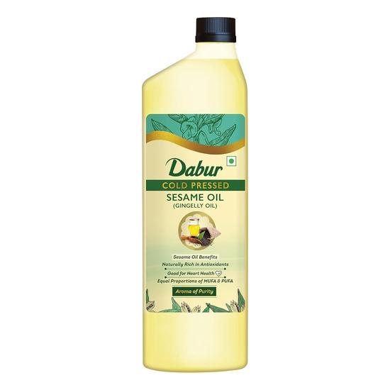 Dabur Cold Pressed Sesame(Gingelly/Til) Cooking Oil - 1L | Helps in Lowering Cholestrol & Improves Heart Health | Perfect blend of Health
Dabur Cold Pressed Sesame(Gingelly/Til) Cooking Oil - 1L | Helps in Lowering Cholestrol & Improves Heart Health | Perfect blend of Health