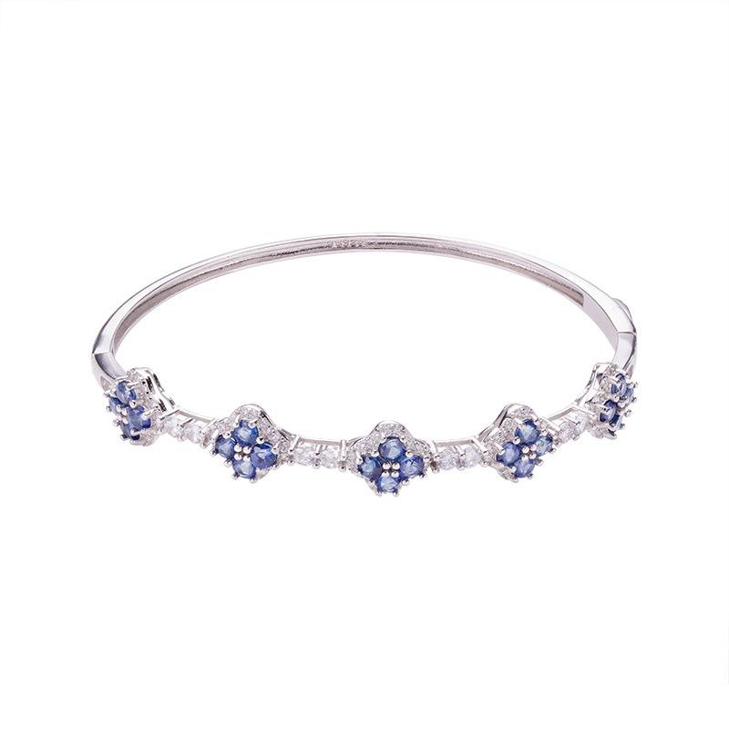 Natural Sapphire Clover Bracelet Women S S925 Sterling Silver Color Treasure Bracelet Wechat Channels
Natural Sapphire Clover Bracelet Women S S925 Sterling Silver Color Treasure Bracelet Wechat Channels