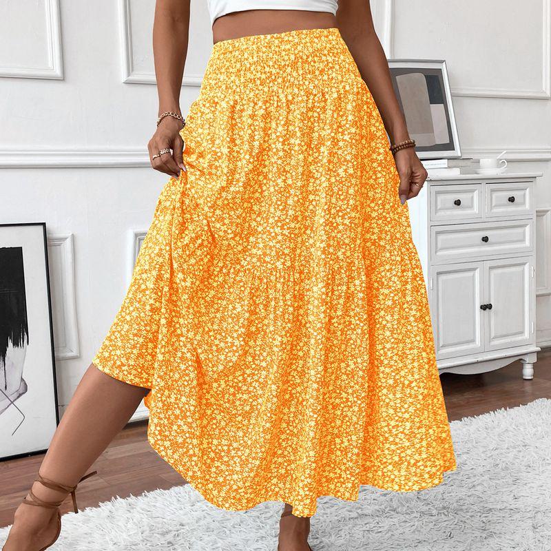 Floral Summer Half-Length Skirt Floral Summer High Waist Half Skirts Patchwork A- line Skirt Yellow flower L
Floral Summer Half-Length Skirt Floral Summer High Waist Half Skirts Patchwork A- line Skirt Yellow flower L