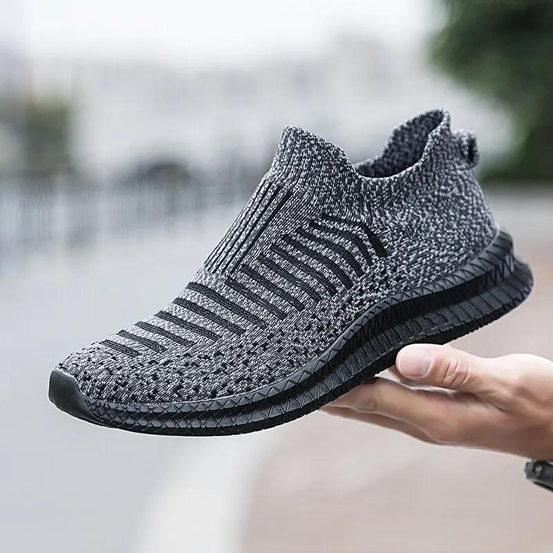 Men Shoes Breathable Light Men s Sneakers Comfortable Running Shoes Tenis Outdoor Slip On Walking Sneakers Sock Jogging Shoes 39 сірий колір
Men Shoes Breathable Light Men s Sneakers Comfortable Running Shoes Tenis Outdoor Slip On Walking Sneakers Sock Jogging Shoes 39 сірий колір