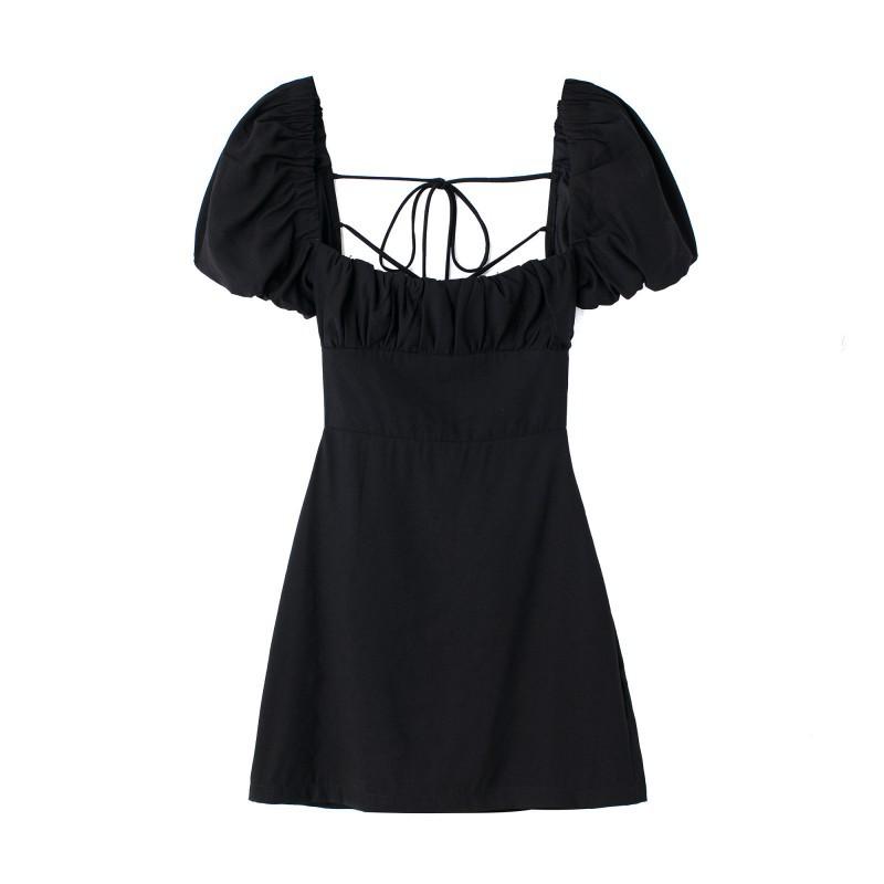 European American Women s Clothing Summer French Fashion Solid Color All-matching Backless Lace Linen Dress S чорний
European American Women s Clothing Summer French Fashion Solid Color All-matching Backless Lace Linen Dress S чорний