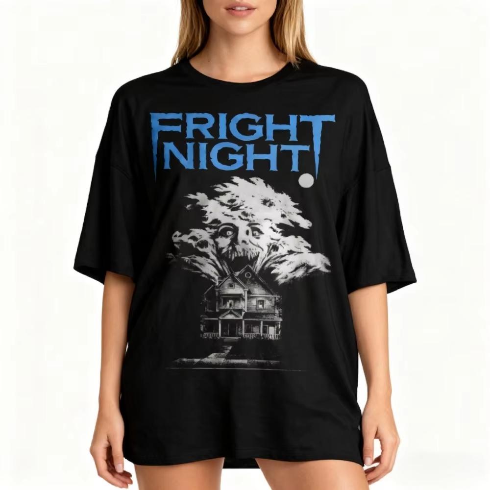 Fright Night 1985 Horror Movie TShirt 80s Horror Shirt Creepshow Lost Boys Videodrome ReAnimator Night of The Creeps Vampires 4XL
Fright Night 1985 Horror Movie TShirt 80s Horror Shirt Creepshow Lost Boys Videodrome ReAnimator Night of The Creeps Vampires 4XL