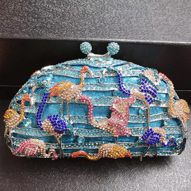 WHTUOHENG Luxury FlamingoCrystal Evening Purses Bag Clutches Multi-Colored Diamond Handbags Girls Mini Semicircle Shape Bags 18cmX10.5cmX4.5cm
WHTUOHENG Luxury FlamingoCrystal Evening Purses Bag Clutches Multi-Colored Diamond Handbags Girls Mini Semicircle Shape Bags 18cmX10.5cmX4.5cm