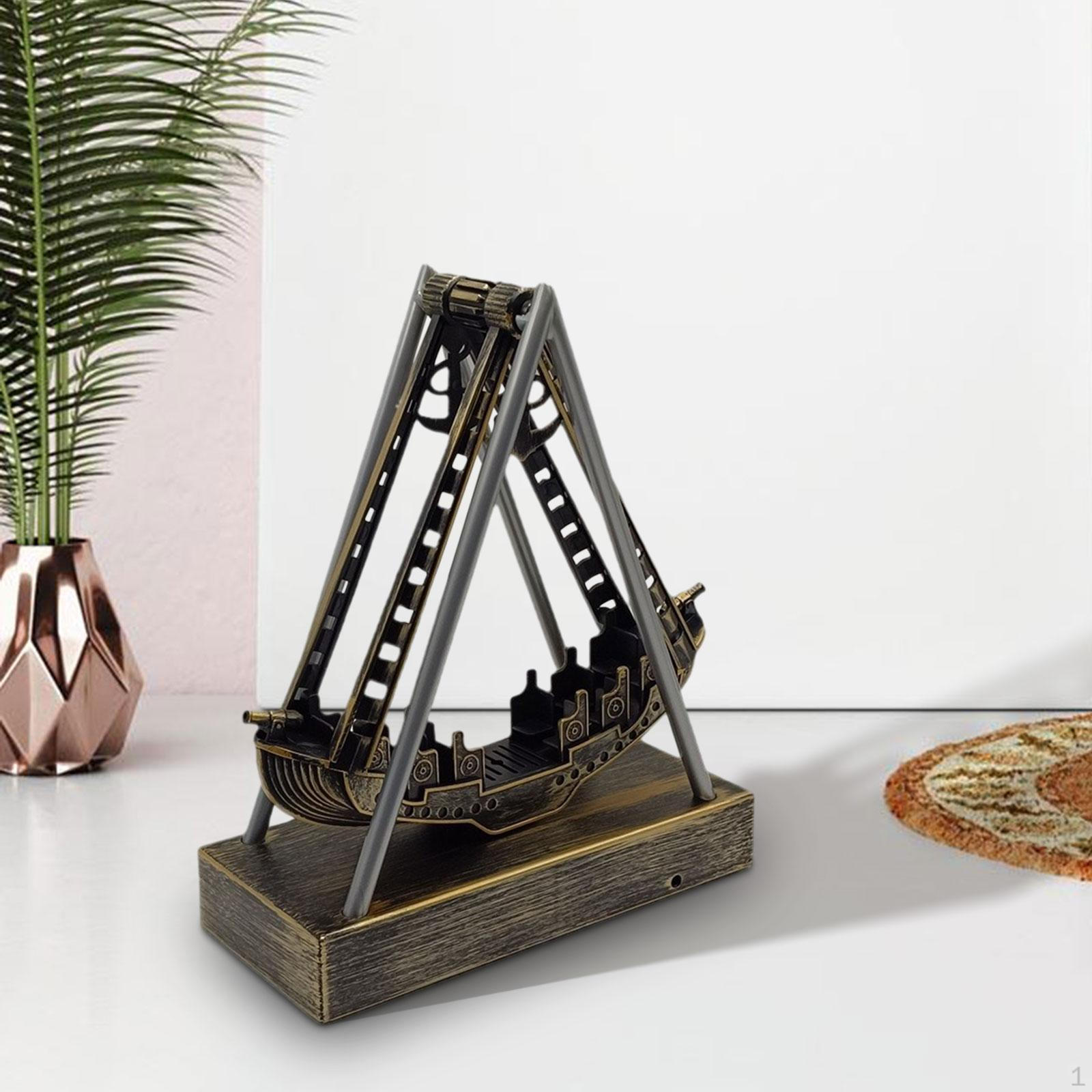 Electronic Swinging Pirate Ship Motion Instrument,Vintage Art Toy for Office Desk
Electronic Swinging Pirate Ship Motion Instrument,Vintage Art Toy for Office Desk
