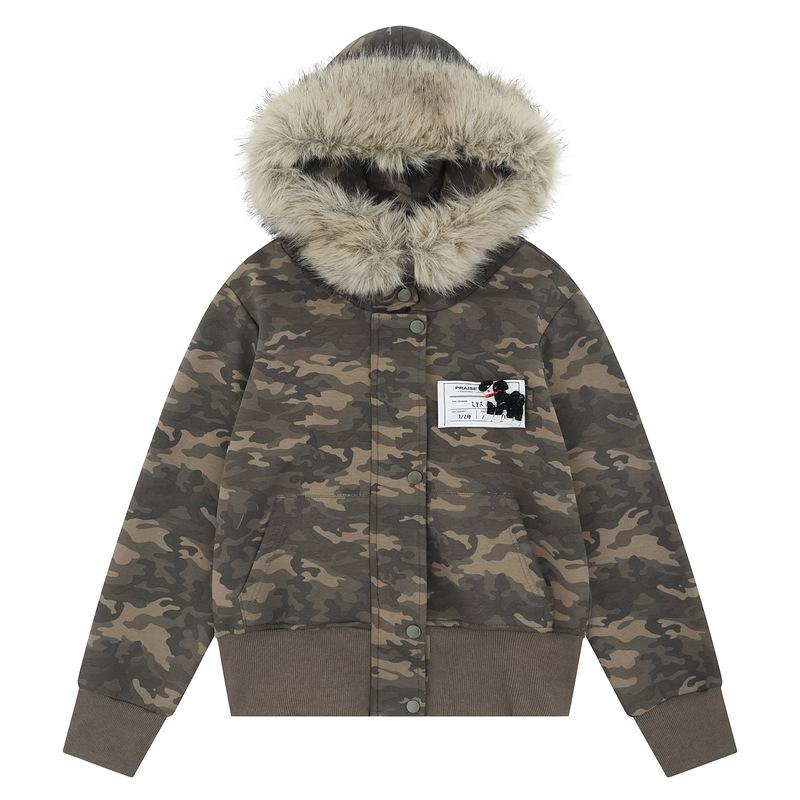VAYLA American Vintage Camo Hooded Cardigan Unisex Autumn Winter New Short Jacket Detachable Fur Collar Military Outerwear L
VAYLA American Vintage Camo Hooded Cardigan Unisex Autumn Winter New Short Jacket Detachable Fur Collar Military Outerwear L