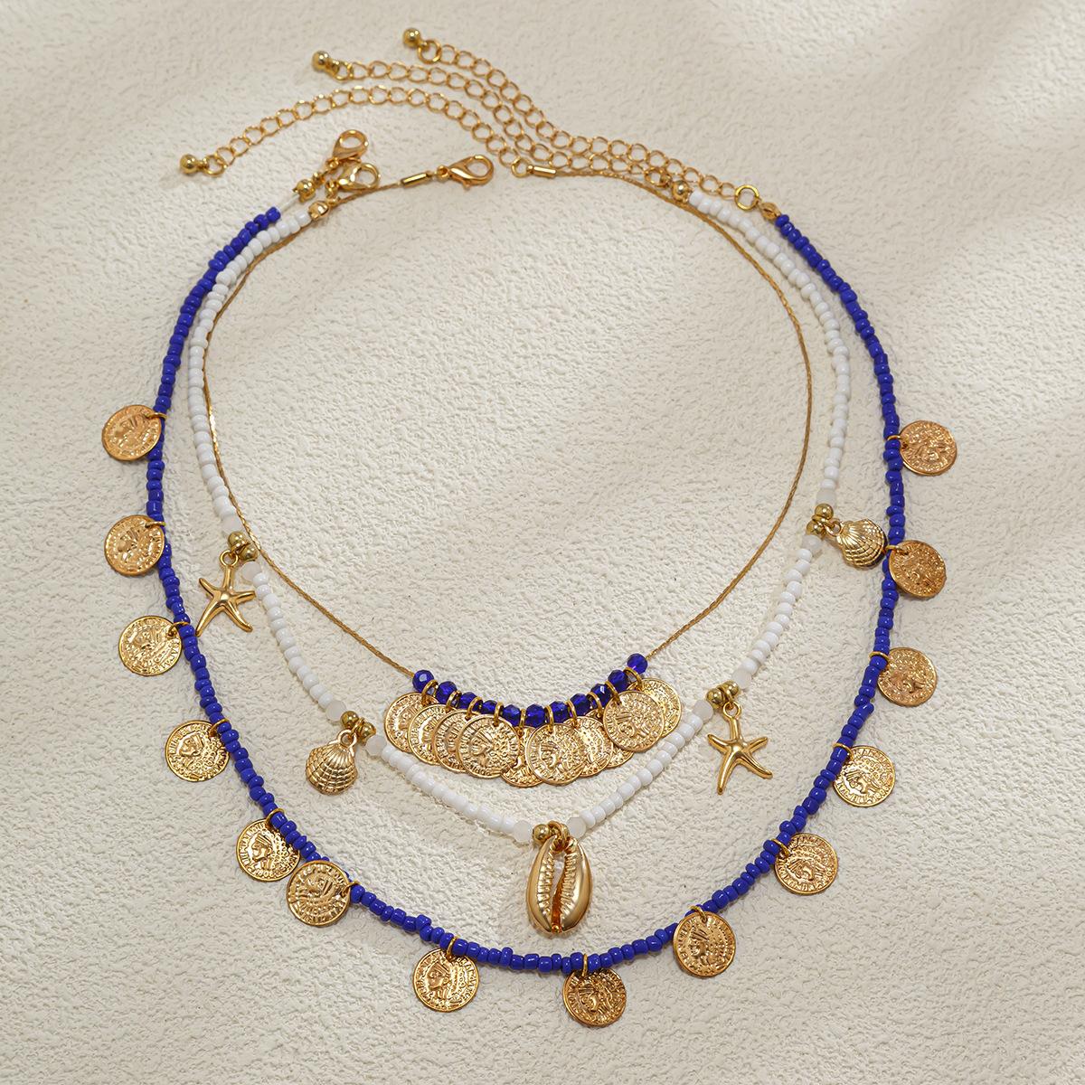 Literary And Retro-Style Portrait, Coin Necklace, Ethnic And Exotic Rice Beads, Beaded Shell Necklace Decoration
Literary And Retro-Style Portrait, Coin Necklace, Ethnic And Exotic Rice Beads, Beaded Shell Necklace Decoration