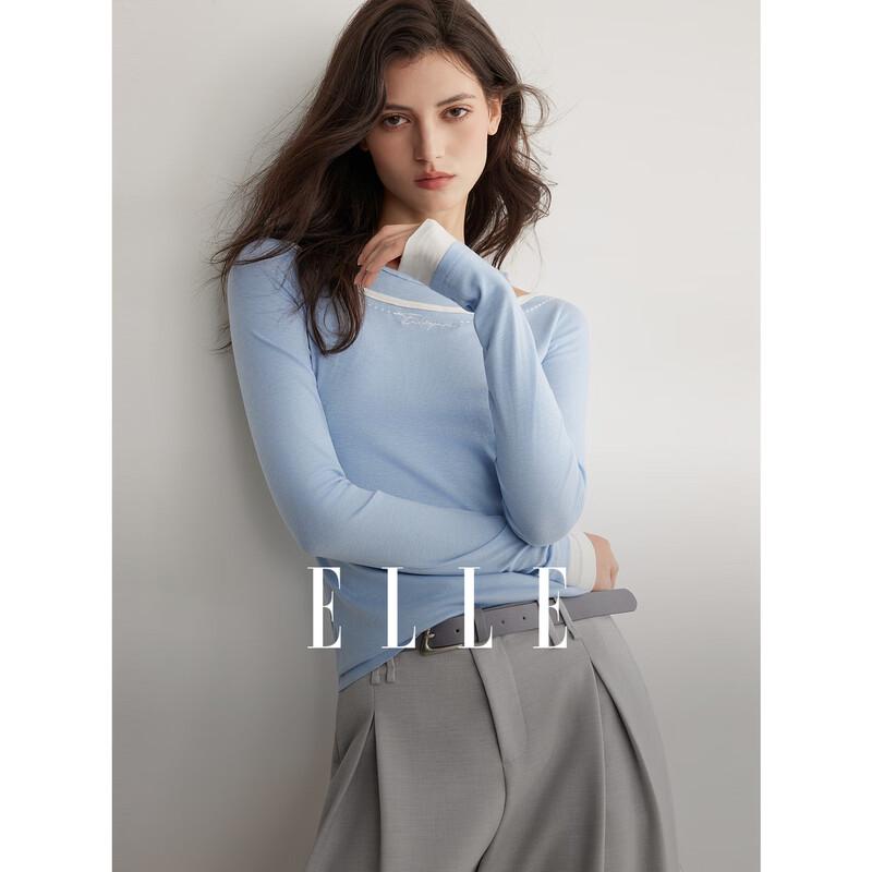 ELLE Women s Faux Two-Piece Off-Shoulder Long Sleeve Tee S
ELLE Women s Faux Two-Piece Off-Shoulder Long Sleeve Tee S