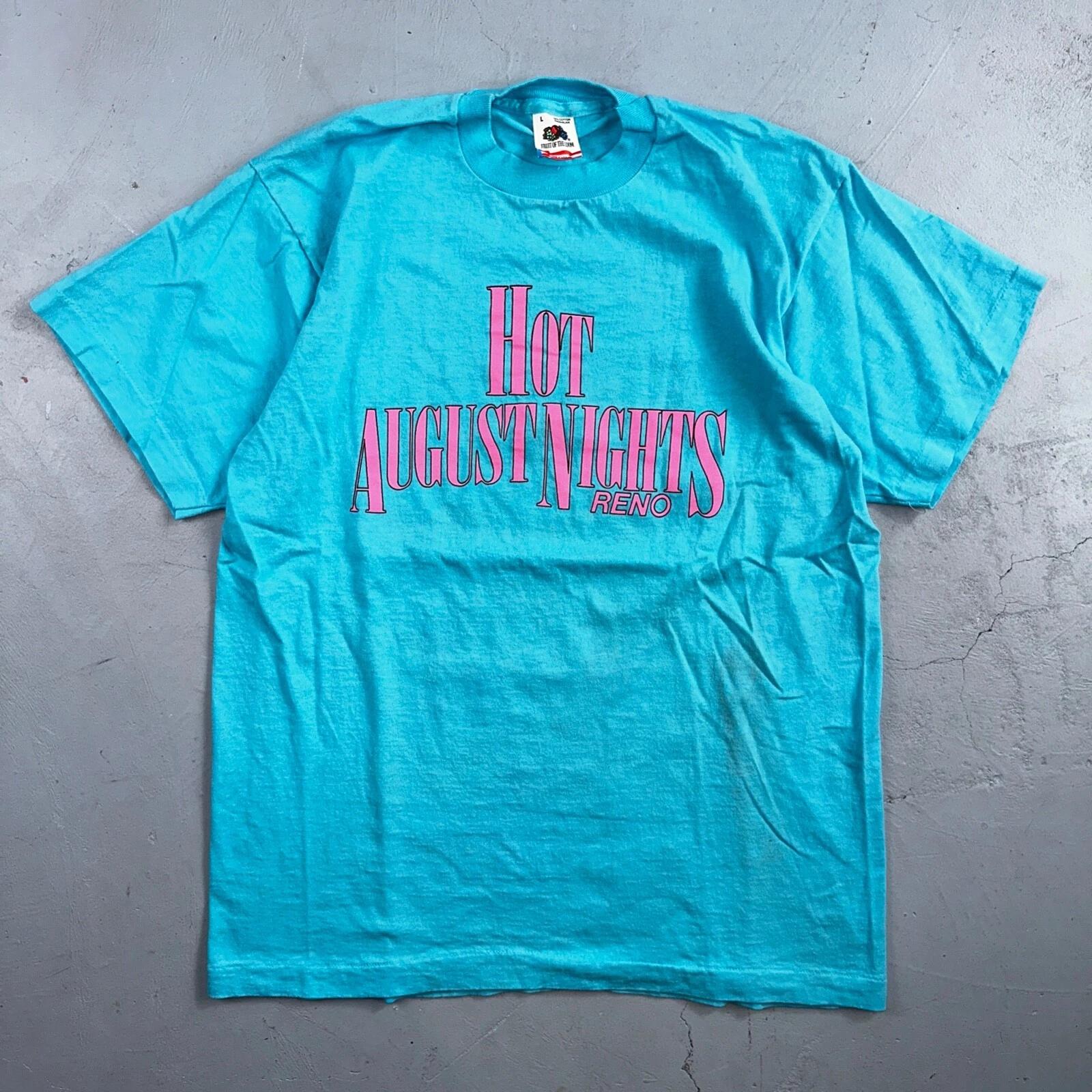 Hot August Nights 90s Reno Fruit of the Loom VTG T Shirt USA Bright Blue Graphic 3XL
Hot August Nights 90s Reno Fruit of the Loom VTG T Shirt USA Bright Blue Graphic 3XL