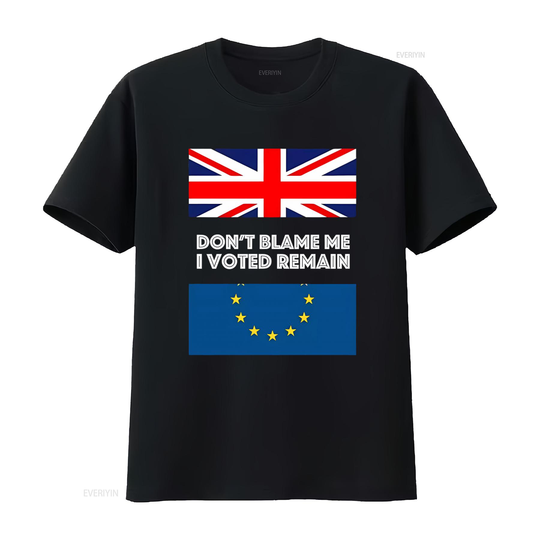 British Flag and EU Design Dont Blame Me I Voted Remain Adult T Shirt vintage Washed Comfortable graphic designer clothes 4XL
British Flag and EU Design Dont Blame Me I Voted Remain Adult T Shirt vintage Washed Comfortable graphic designer clothes 4XL