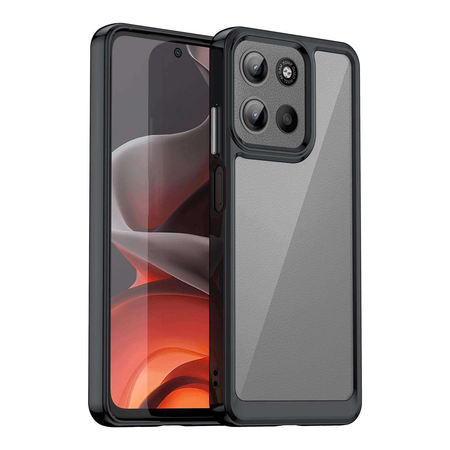 For Motorola Moto G15 4G Phone Case WANLONFENG XC Series TPU Acrylic Cover with Tempered Glass (Big Lens Hole) Black
For Motorola Moto G15 4G Phone Case WANLONFENG XC Series TPU Acrylic Cover with Tempered Glass (Big Lens Hole) Black