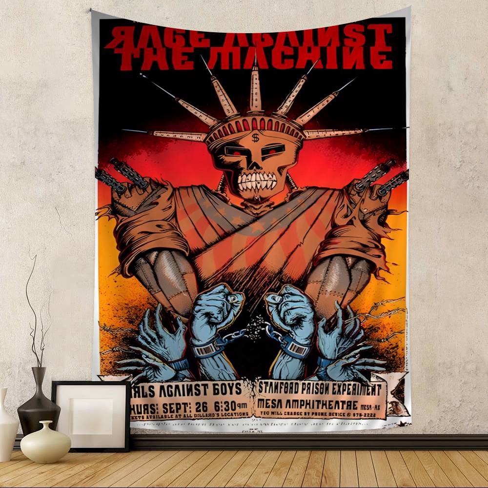 Rock Band Rage Against The Machine Hippie Wall Hanging Tapestries Bohemian Wall Tapestries Mandala INS Home Decor 74x94cm(29x37in)
Rock Band Rage Against The Machine Hippie Wall Hanging Tapestries Bohemian Wall Tapestries Mandala INS Home Decor 74x94cm(29x37in)