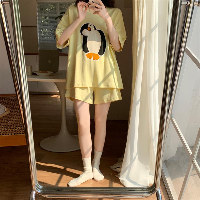 Summer Funny Cartoon Printing Women s Pajamas Set O-Neck T Shirt & Shorts Sleepwear 2 Pieces Sets Pajama for Girl Youth Homewear M
Summer Funny Cartoon Printing Women s Pajamas Set O-Neck T Shirt & Shorts Sleepwear 2 Pieces Sets Pajama for Girl Youth Homewear M