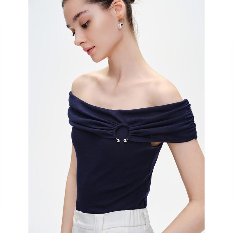 GIOVANNI VALENTINO Women s Off-Shoulder Pleated Short T-Shirt S
GIOVANNI VALENTINO Women s Off-Shoulder Pleated Short T-Shirt S
