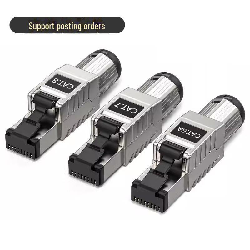 Екранований мережевий кабельний роз’єм RJ45 Cat8 для 6e/7/8 без інструментів Cat8 tool-free connector
Екранований мережевий кабельний роз’єм RJ45 Cat8 для 6e/7/8 без інструментів Cat8 tool-free connector