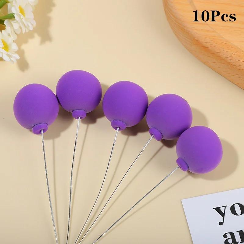 10Pcs Balloon Cake Topper Colorful Ball Cake Picks Reusable Round Clay Balloons Cupcake Toppers for Wedding Anniversary Birthday темно-фіолетовий колір
10Pcs Balloon Cake Topper Colorful Ball Cake Picks Reusable Round Clay Balloons Cupcake Toppers for Wedding Anniversary Birthday темно-фіолетовий колір