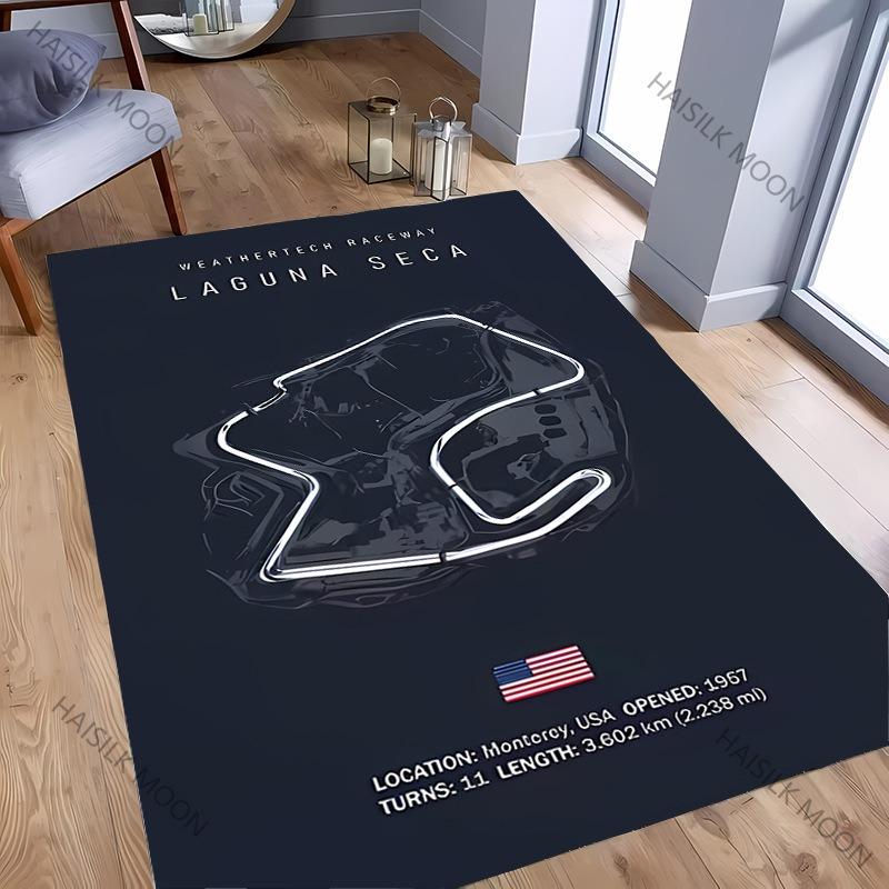 Racing Circuit Design Carpet Mat Rug - Silverstone/Laguna Seca Track Pattern Home Decoration Non-Slip Floor Mat Welcome Mat 30x50cm
Racing Circuit Design Carpet Mat Rug - Silverstone/Laguna Seca Track Pattern Home Decoration Non-Slip Floor Mat Welcome Mat 30x50cm