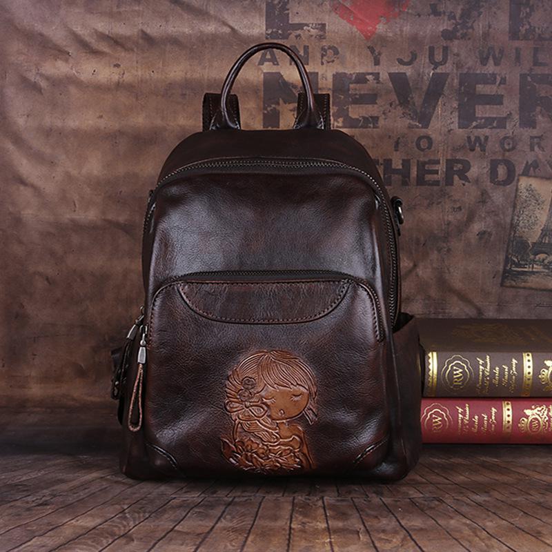 Женский рюкзак Johnature из натуральной кожи в стиле ретро, большой емкости для отдыха, первый слой из воловьей кожи, женские дорожные сумки ручной работы коричневый
Женский рюкзак Johnature из натуральной кожи в стиле ретро, большой емкости для отдыха, первый слой из воловьей кожи, женские дорожные сумки ручной работы коричневый