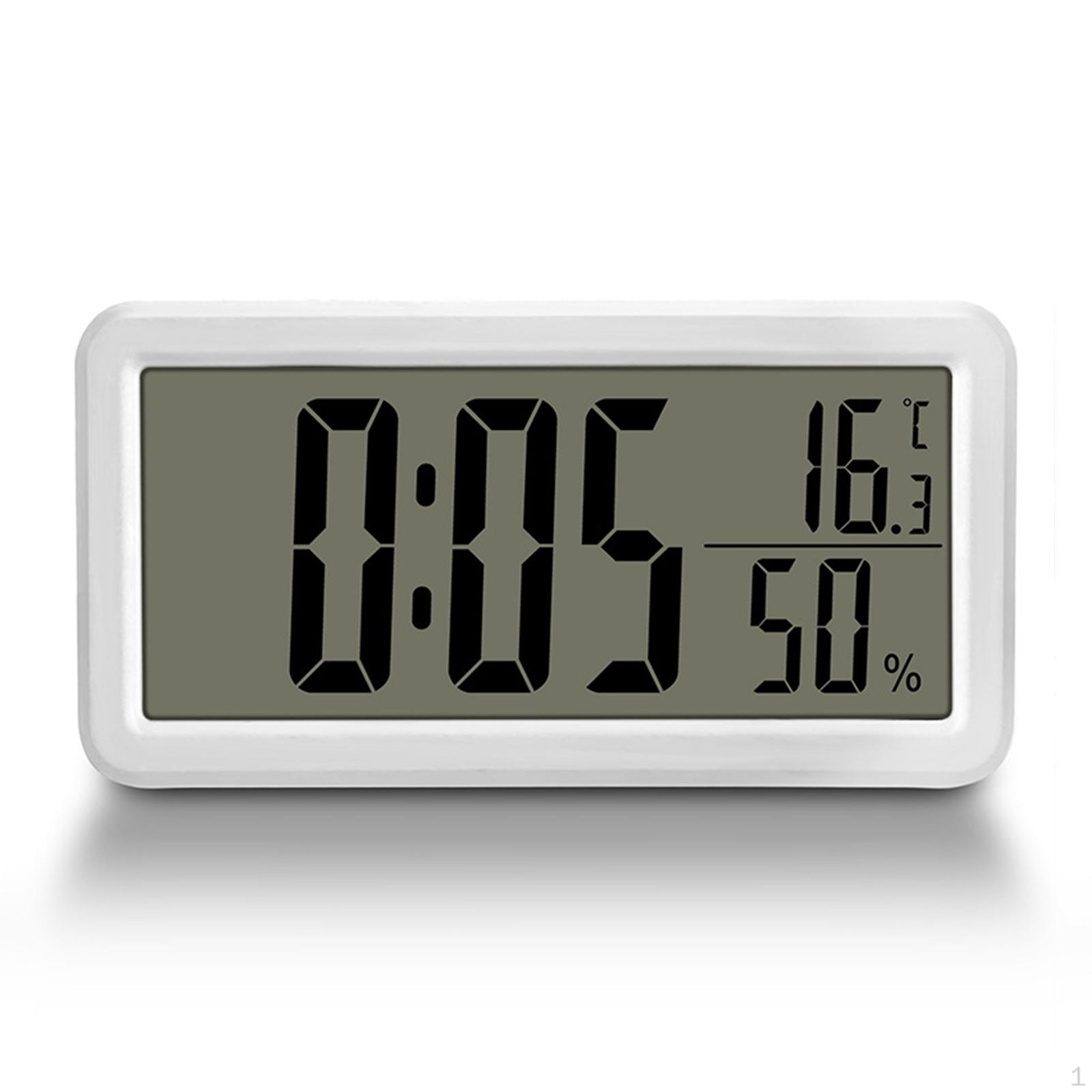 Настольные и настенные часы с температурой и влажностью 6x3 дюйма, прикроватные белый
Настольные и настенные часы с температурой и влажностью 6x3 дюйма, прикроватные белый
