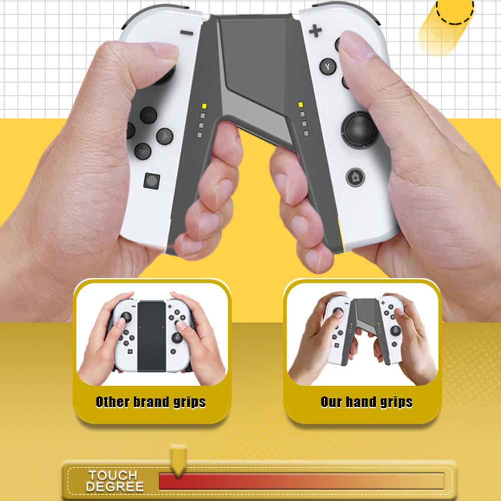 TOPWOLF HS-SW385 For Nintendo Switch OLED Joy-Con Game Controller Charging Handle Grip White
TOPWOLF HS-SW385 For Nintendo Switch OLED Joy-Con Game Controller Charging Handle Grip White