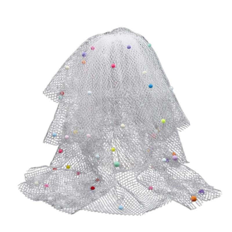 Graceful Bride Lace Veil Women Masquerade Tulle Bachelorette Party Veil with Color Pompoms for Girls Photography 1 белый
Graceful Bride Lace Veil Women Masquerade Tulle Bachelorette Party Veil with Color Pompoms for Girls Photography 1 белый