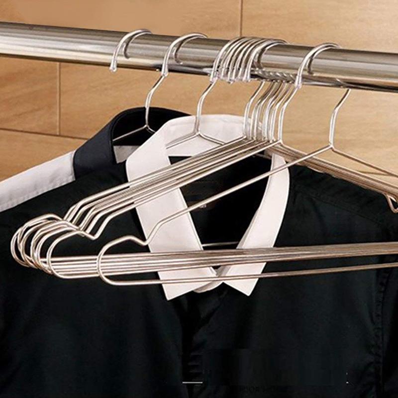 10Pcs/set Clothes Hangers Stainless Steel Clothing Drying Rack Anti-slip Dress Towel Coat Hangers Metal Wire Wardrobe Organizer
10Pcs/set Clothes Hangers Stainless Steel Clothing Drying Rack Anti-slip Dress Towel Coat Hangers Metal Wire Wardrobe Organizer