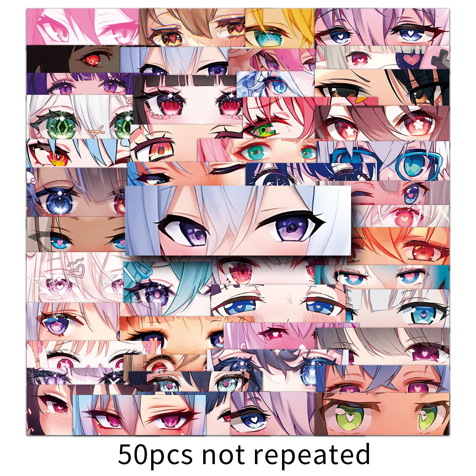 50-Piece Anime Eyes Graffiti Stickers: Cartoon Girl Decorations for Phone and Suitcase
50-Piece Anime Eyes Graffiti Stickers: Cartoon Girl Decorations for Phone and Suitcase