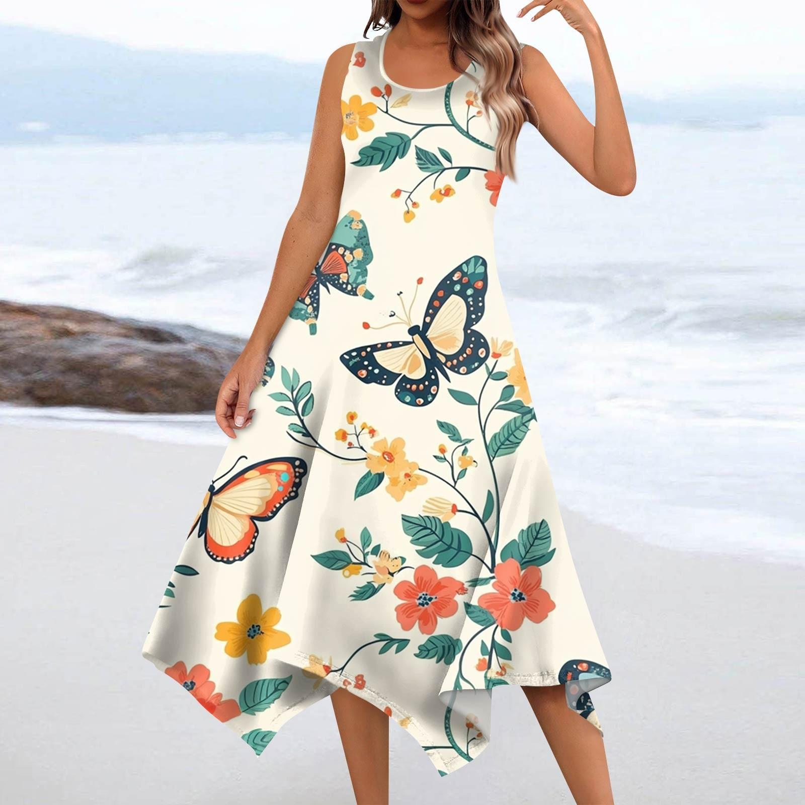 Women s Casual Fashion Round Neck Sleeveless Floral Print Irregular Hem Midi Dress XL шафрановий
Women s Casual Fashion Round Neck Sleeveless Floral Print Irregular Hem Midi Dress XL шафрановий