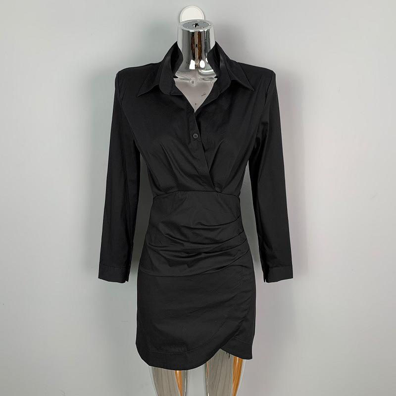 Женское облегающее платье-рубашка Dongdaemun из Южной Кореи с плиссировкой и подплечниками One Size
Женское облегающее платье-рубашка Dongdaemun из Южной Кореи с плиссировкой и подплечниками One Size