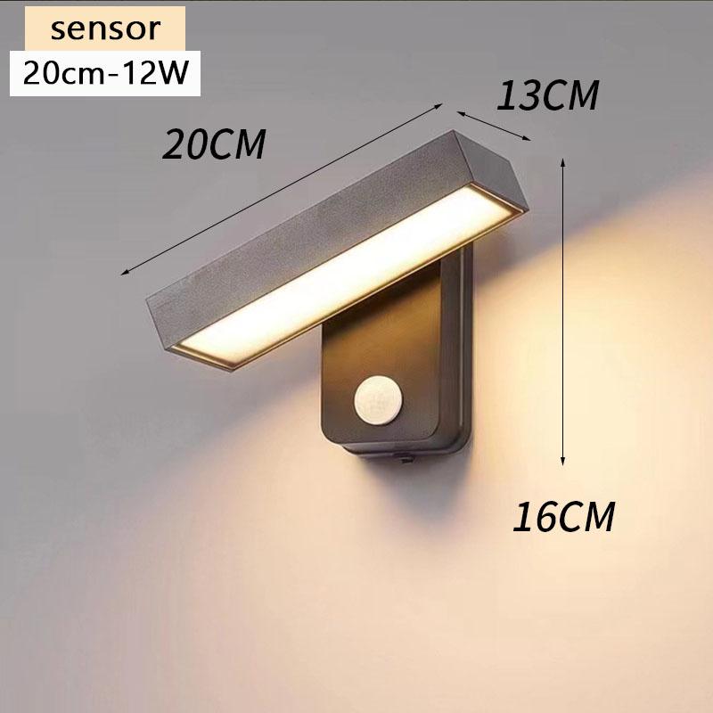 LED Outdoor Wall Lamp IP65 Motion Sensor Waterproof Rotatable Porch Light Villa Entrance Courtyard Living Room Home Decorative Warm light
LED Outdoor Wall Lamp IP65 Motion Sensor Waterproof Rotatable Porch Light Villa Entrance Courtyard Living Room Home Decorative Warm light
