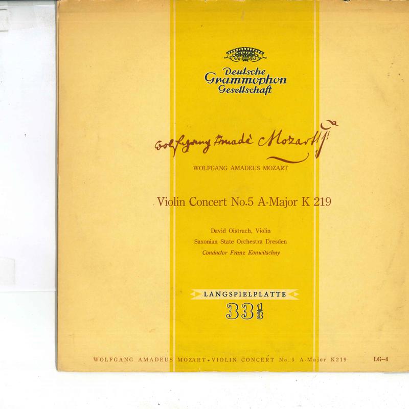10inch Record MOZART, DAVID OISTRACH, FRANZ KONWI - Violin Concert No.5 A-major K219 LG4 DEUTSCHE GRAMMO Japan Classical Used
10inch Record MOZART, DAVID OISTRACH, FRANZ KONWI - Violin Concert No.5 A-major K219 LG4 DEUTSCHE GRAMMO Japan Classical Used