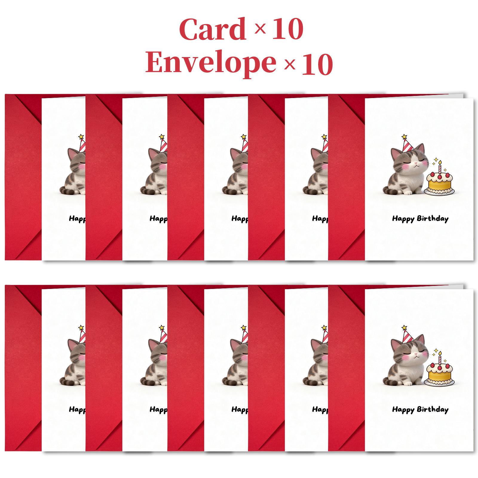 Набор из 10 мультяшных конвертов для поздравительных открыток с днем рождения с разнообразными креативными поздравительными открытками One Size
Набор из 10 мультяшных конвертов для поздравительных открыток с днем рождения с разнообразными креативными поздравительными открытками One Size