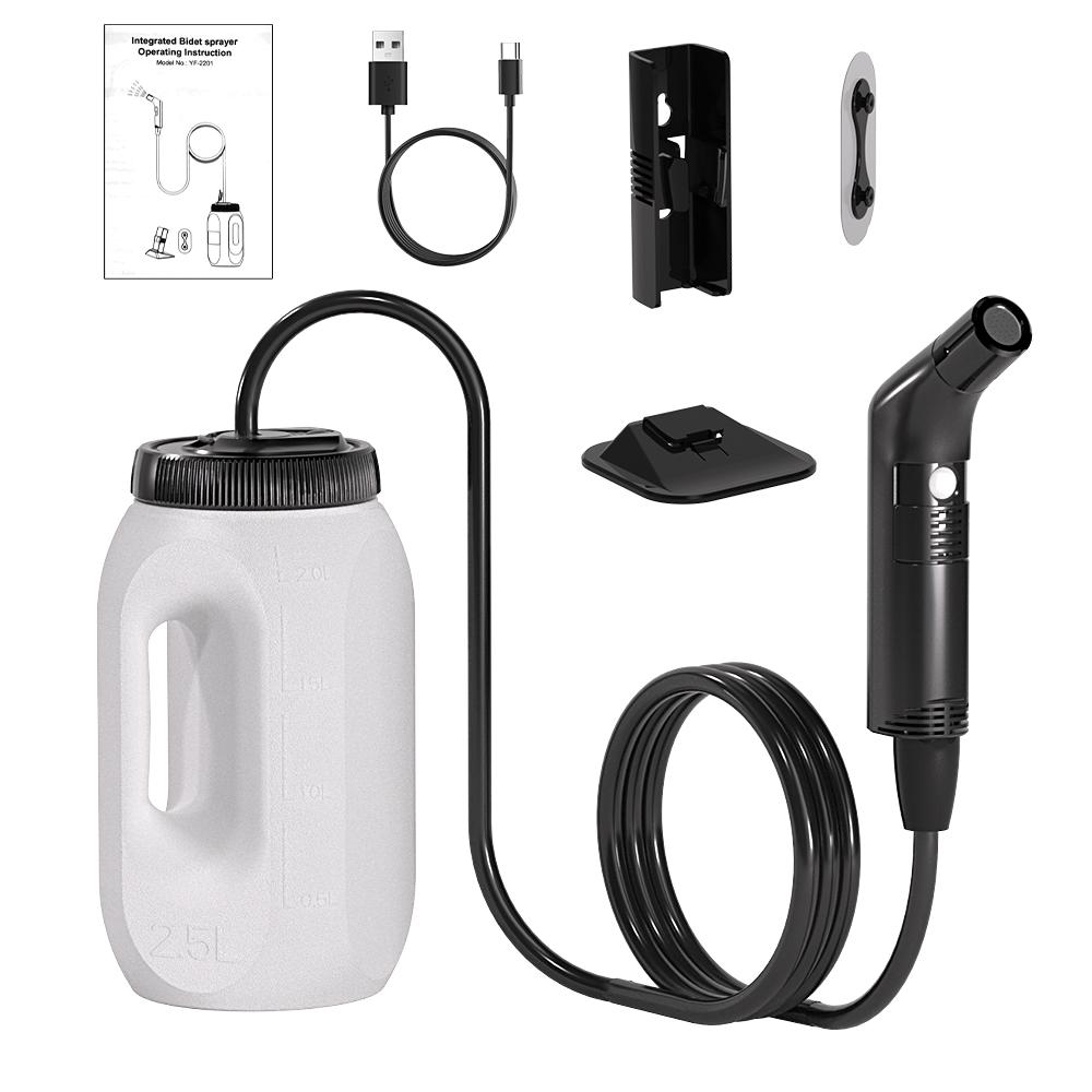 2.5L Portable Electric Bidet Rechargeable Shataf Hand Bidet Butt Sprayer for Personal Hygiene Cleaning Travel Camping Bidet чорний
2.5L Portable Electric Bidet Rechargeable Shataf Hand Bidet Butt Sprayer for Personal Hygiene Cleaning Travel Camping Bidet чорний