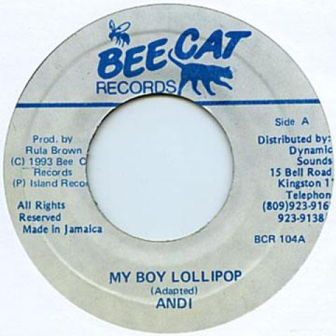 7inch Record ANDI - My Boy Lollipop BCR104 Bee Cat 1993 Jamaica Reggae, Ska & Dub Used
7inch Record ANDI - My Boy Lollipop BCR104 Bee Cat 1993 Jamaica Reggae, Ska & Dub Used