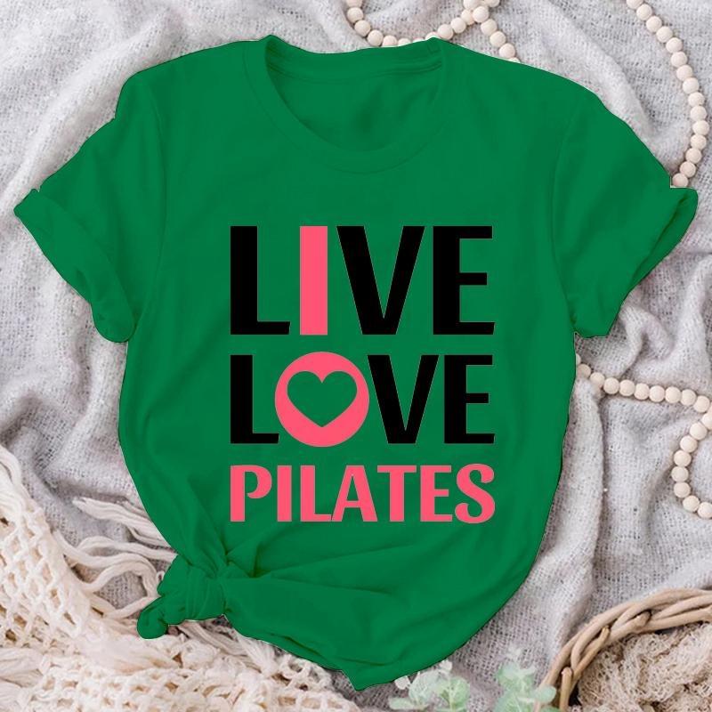 Live Love Pilates T-shirts Pilates Lovers Fashion Tee Shirt Summer Casual Crew Neck Loose T Shirt 4XL
Live Love Pilates T-shirts Pilates Lovers Fashion Tee Shirt Summer Casual Crew Neck Loose T Shirt 4XL