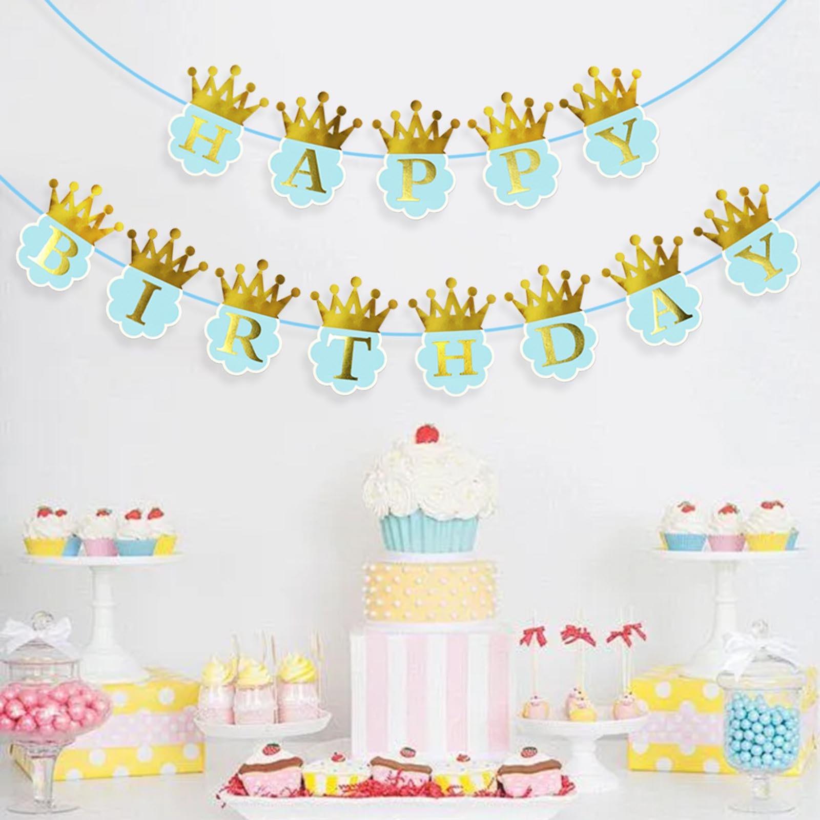 Children s Birthday Theme Party Decoration Banner Birthday Gold Stamped Crown Letter Pull Flag One Size
Children s Birthday Theme Party Decoration Banner Birthday Gold Stamped Crown Letter Pull Flag One Size