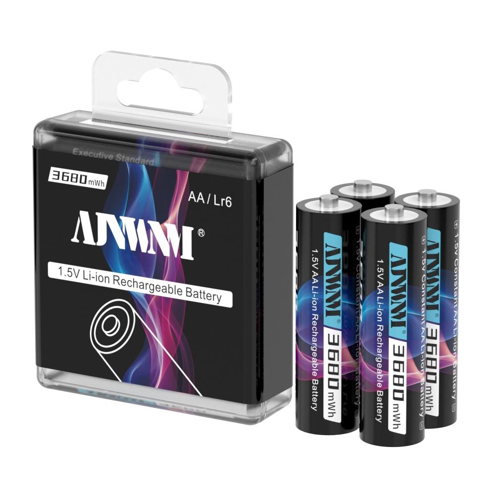AJNWNM AA 1.5V Li-ion Batterys 3680mWh Battery Li-ion Battery Charger 1.5V AA Lithium Battery for Flashlight Toy Car Battery Pack
AJNWNM AA 1.5V Li-ion Batterys 3680mWh Battery Li-ion Battery Charger 1.5V AA Lithium Battery for Flashlight Toy Car Battery Pack