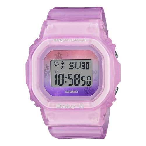 Женские фиолетовые часы Casio Baby-G Цвета зимнего пейзажа BGD-560WL-4JF
Женские фиолетовые часы Casio Baby-G Цвета зимнего пейзажа BGD-560WL-4JF