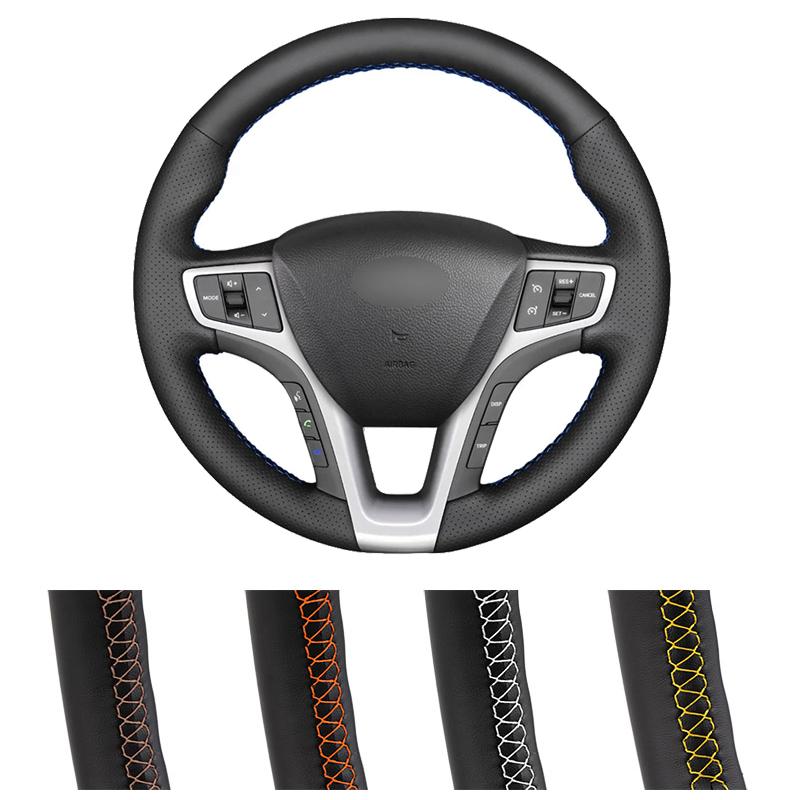 Индивидуальный чехол на рулевое колесо автомобиля своими руками для Hyundai I40 2011-2019 Черное кожаное рулевое управление
Индивидуальный чехол на рулевое колесо автомобиля своими руками для Hyundai I40 2011-2019 Черное кожаное рулевое управление