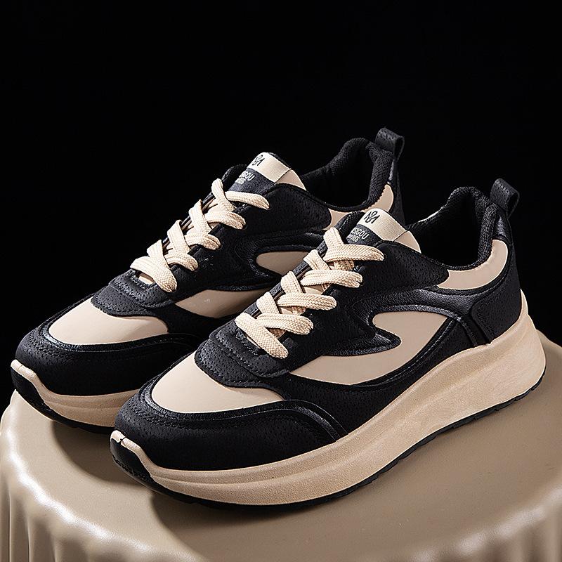 22 autumn new breathable retro color matching casual sports shoes comfortable thick-soled heightening dad shoes 35 чёрный
22 autumn new breathable retro color matching casual sports shoes comfortable thick-soled heightening dad shoes 35 чёрный