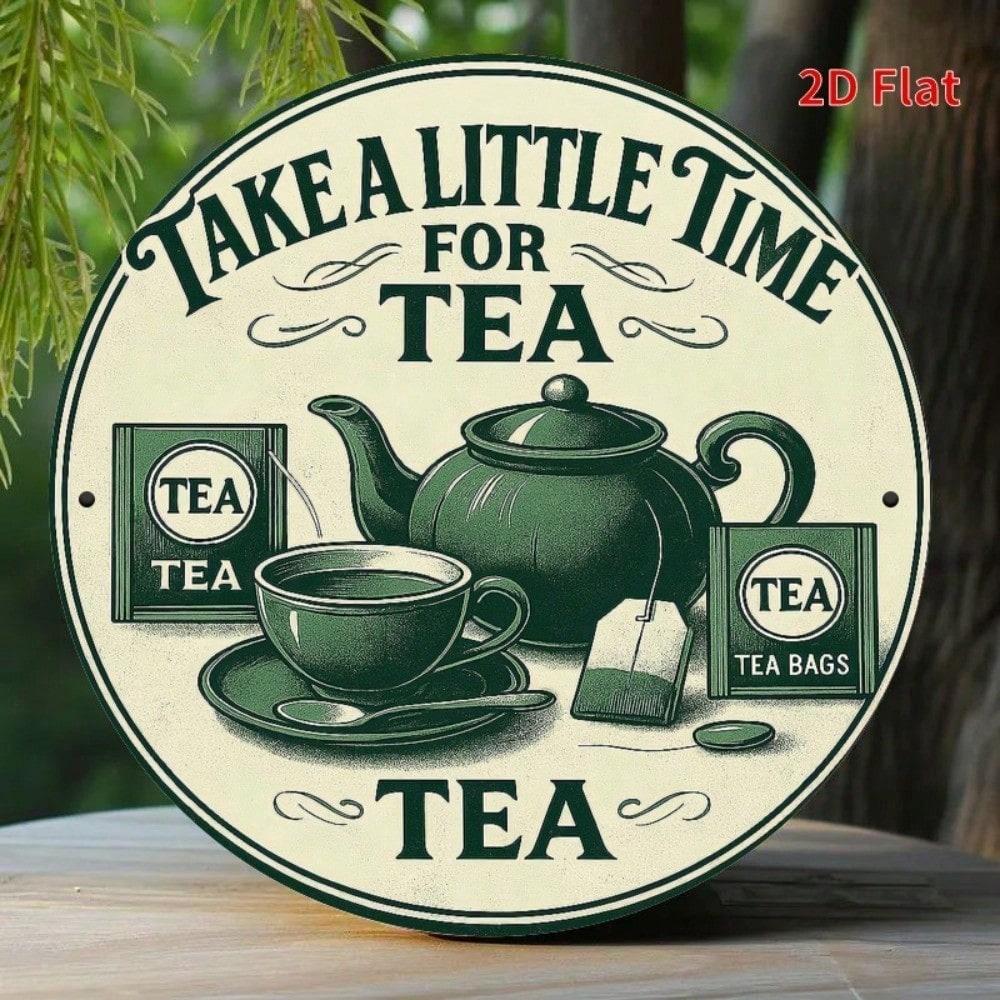 Vintage Metal Poster Tea Lover Gift Take A Little Time For Tea Kitchen Wall Decor
Vintage Metal Poster Tea Lover Gift Take A Little Time For Tea Kitchen Wall Decor