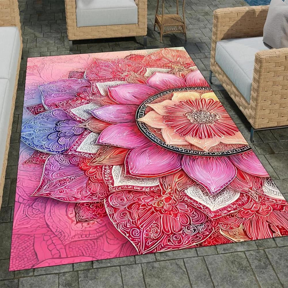 Boho Mandala Rugs Indoor Outdoor Soft Non Slip For Living Room Bedroom, Yoga Mat For Adults Boheminan Mandalas Abstract Rug 40x60cm
Boho Mandala Rugs Indoor Outdoor Soft Non Slip For Living Room Bedroom, Yoga Mat For Adults Boheminan Mandalas Abstract Rug 40x60cm