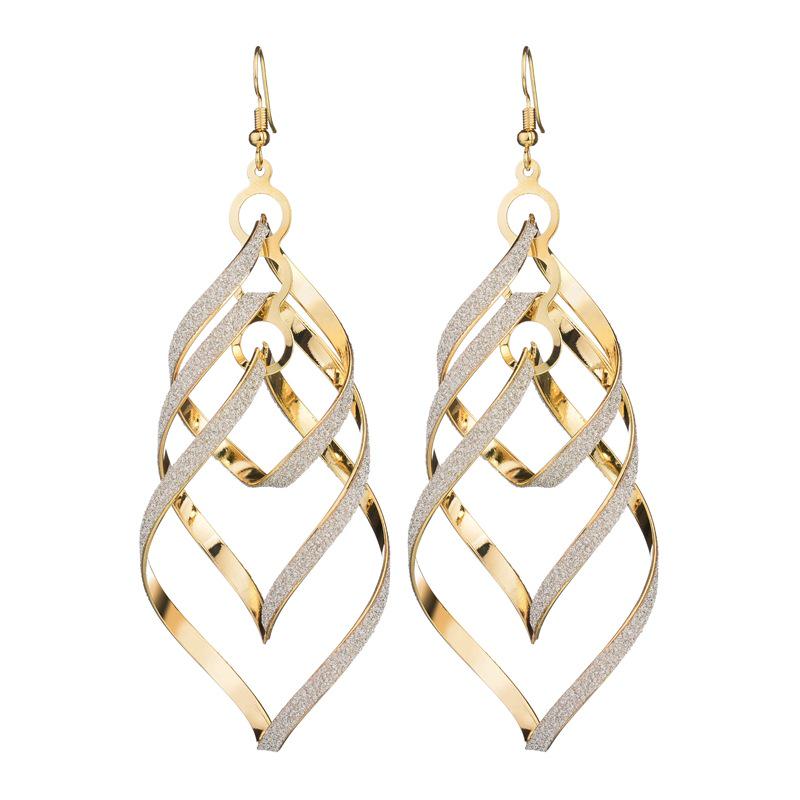 Punk Metal Rock Trendy Long Drop Dangle Earrings For Women Geometric Spiral Big Statement Earrings For Women Sexy Girls Zircon золотий
Punk Metal Rock Trendy Long Drop Dangle Earrings For Women Geometric Spiral Big Statement Earrings For Women Sexy Girls Zircon золотий
